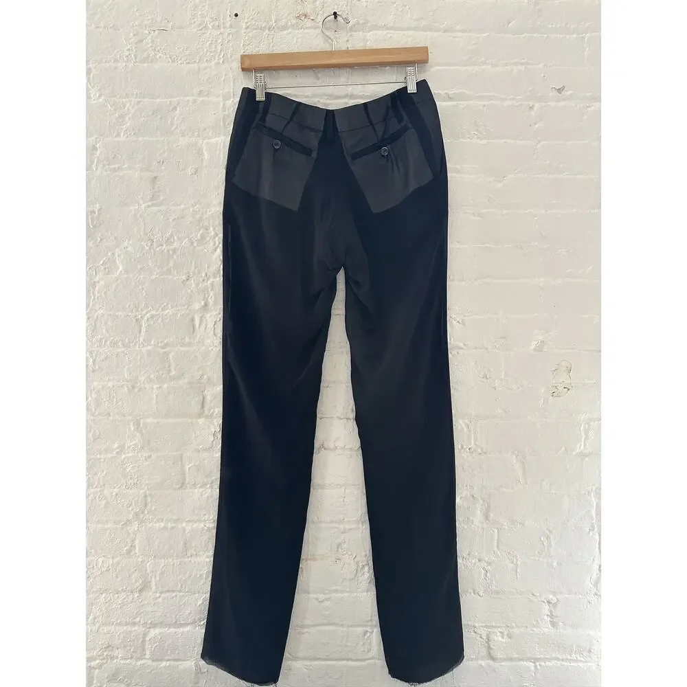 Rick Owens Paneled Silk Trousers